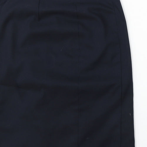 Preworn Womens Blue  Polyester Straight & Pencil Skirt Size 8