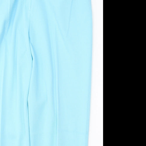 Toddy Womens Blue  Polyester Trousers  Size 34 L28 in Regular