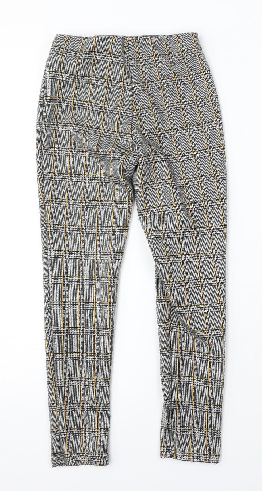 Primark Girls Grey Plaid Polyester Capri Trousers Size 7-8 Years  Regular