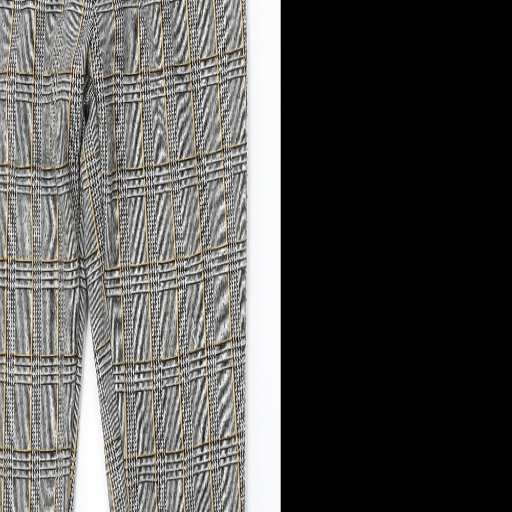 Primark Girls Grey Plaid Polyester Capri Trousers Size 7-8 Years  Regular