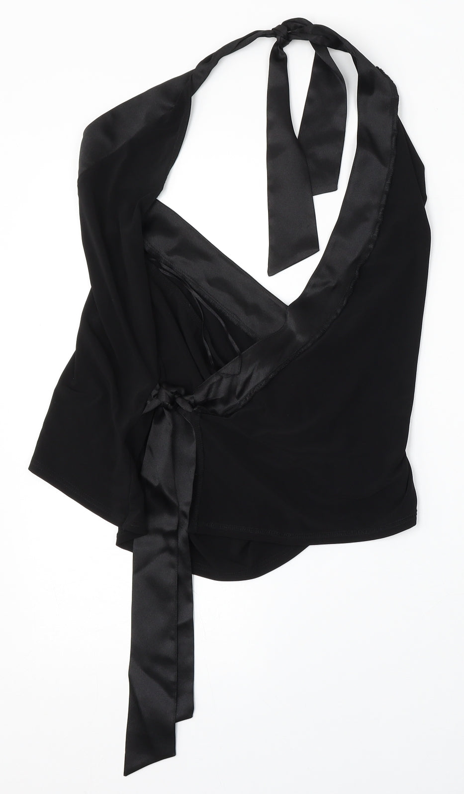 NEXT Womens Black  Polyester Basic Blouse Size 16 Round Neck