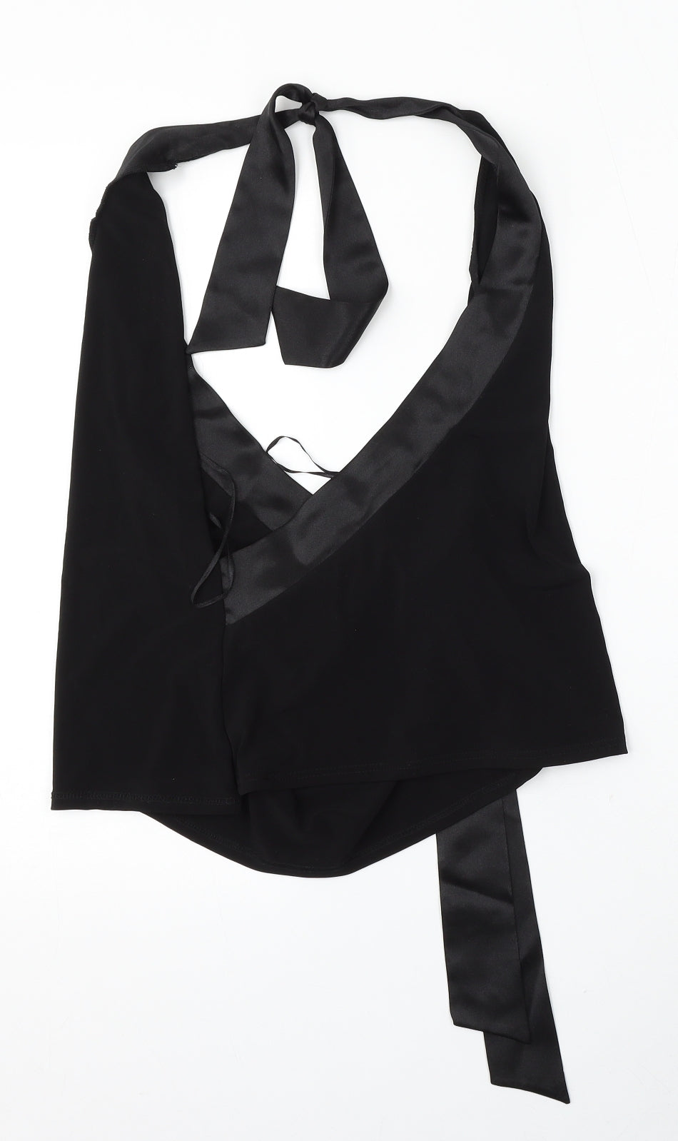 NEXT Womens Black  Polyester Basic Blouse Size 16 Round Neck