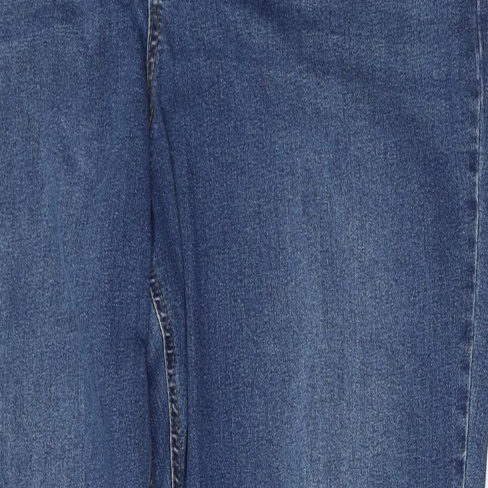 LTS Womens Blue  Cotton Straight Jeans Size 24 L34 in Regular Button