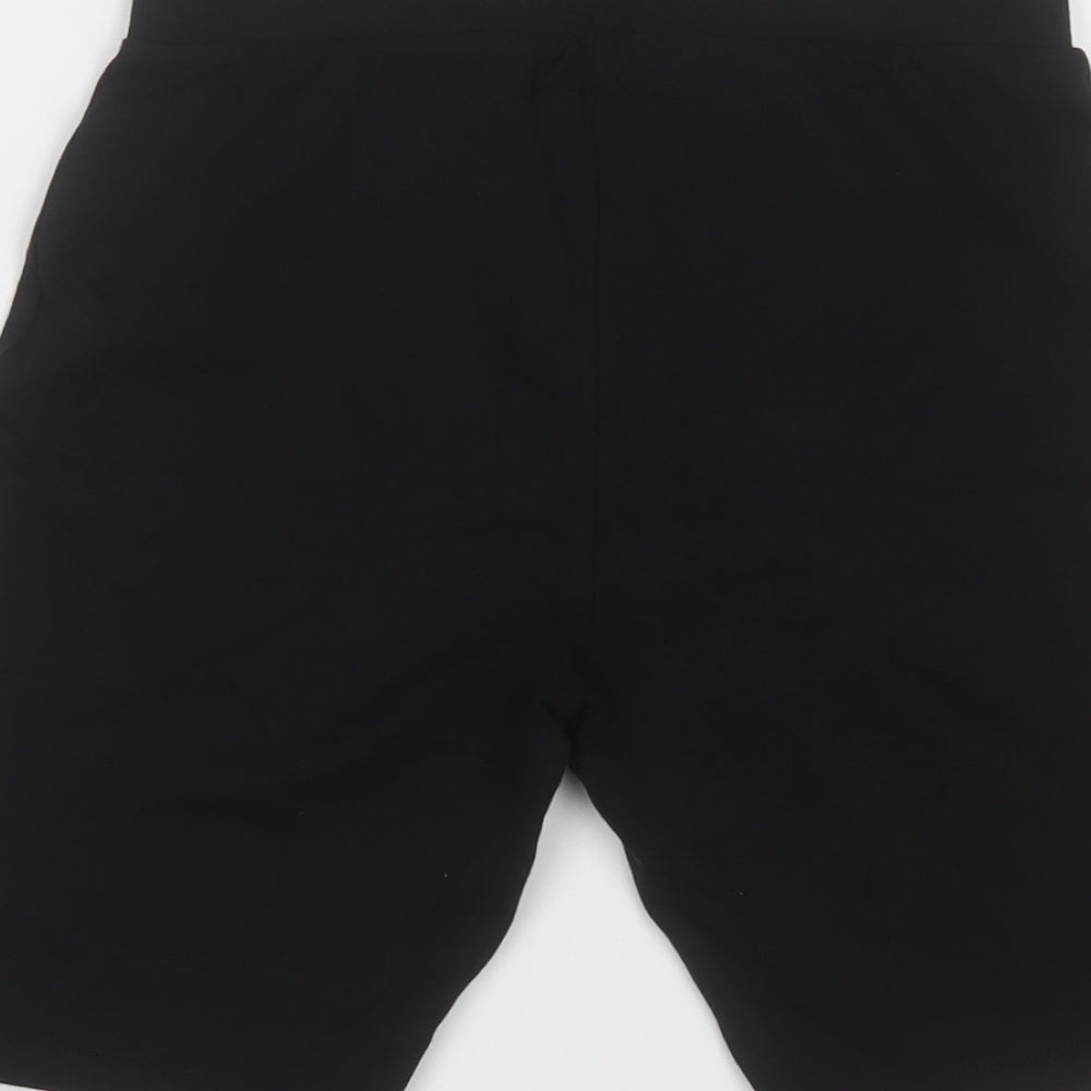 New Look Womens Black  Cotton Sweat Shorts Size 8  Regular