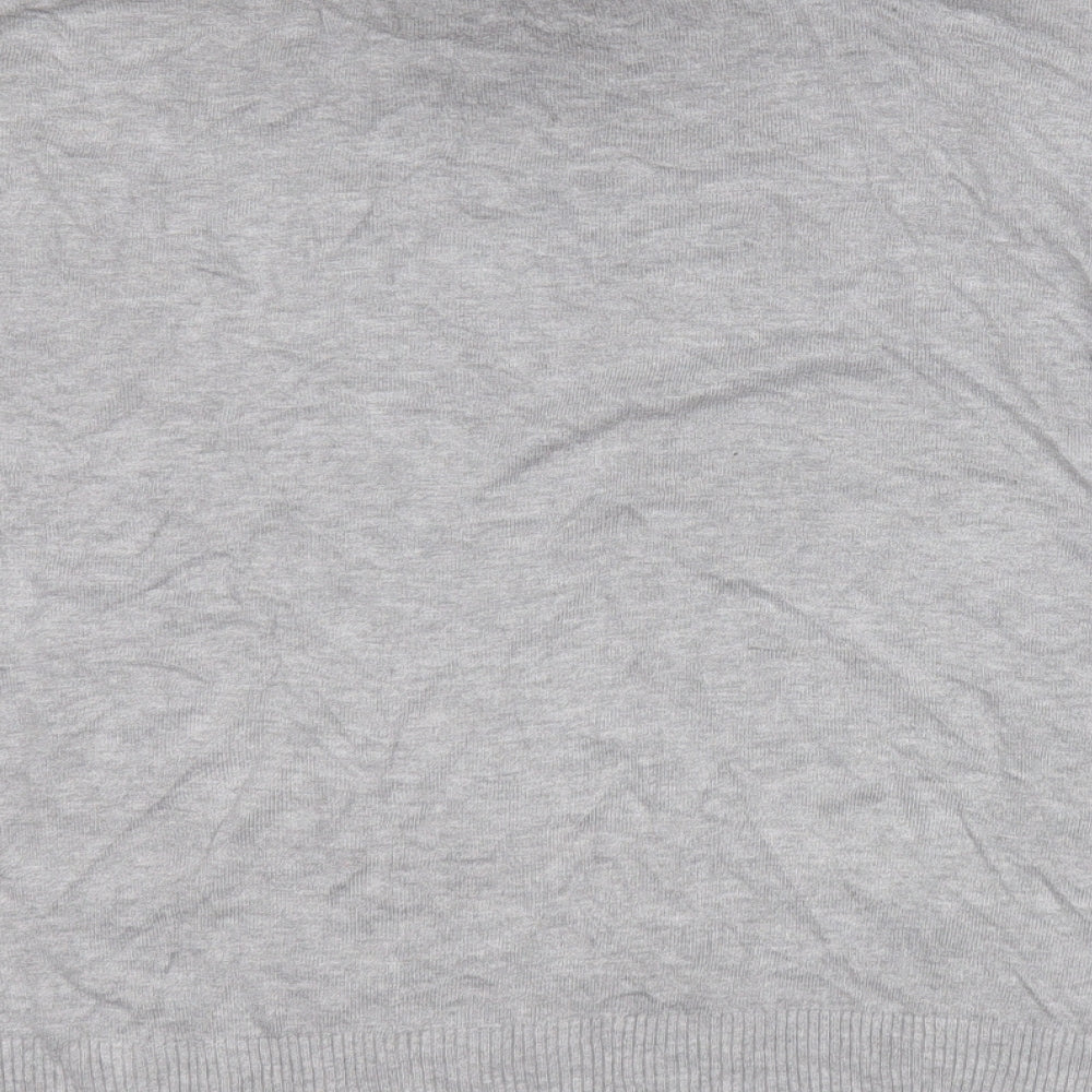 F&F Womens Grey Round Neck  Viscose Pullover Jumper Size 18
