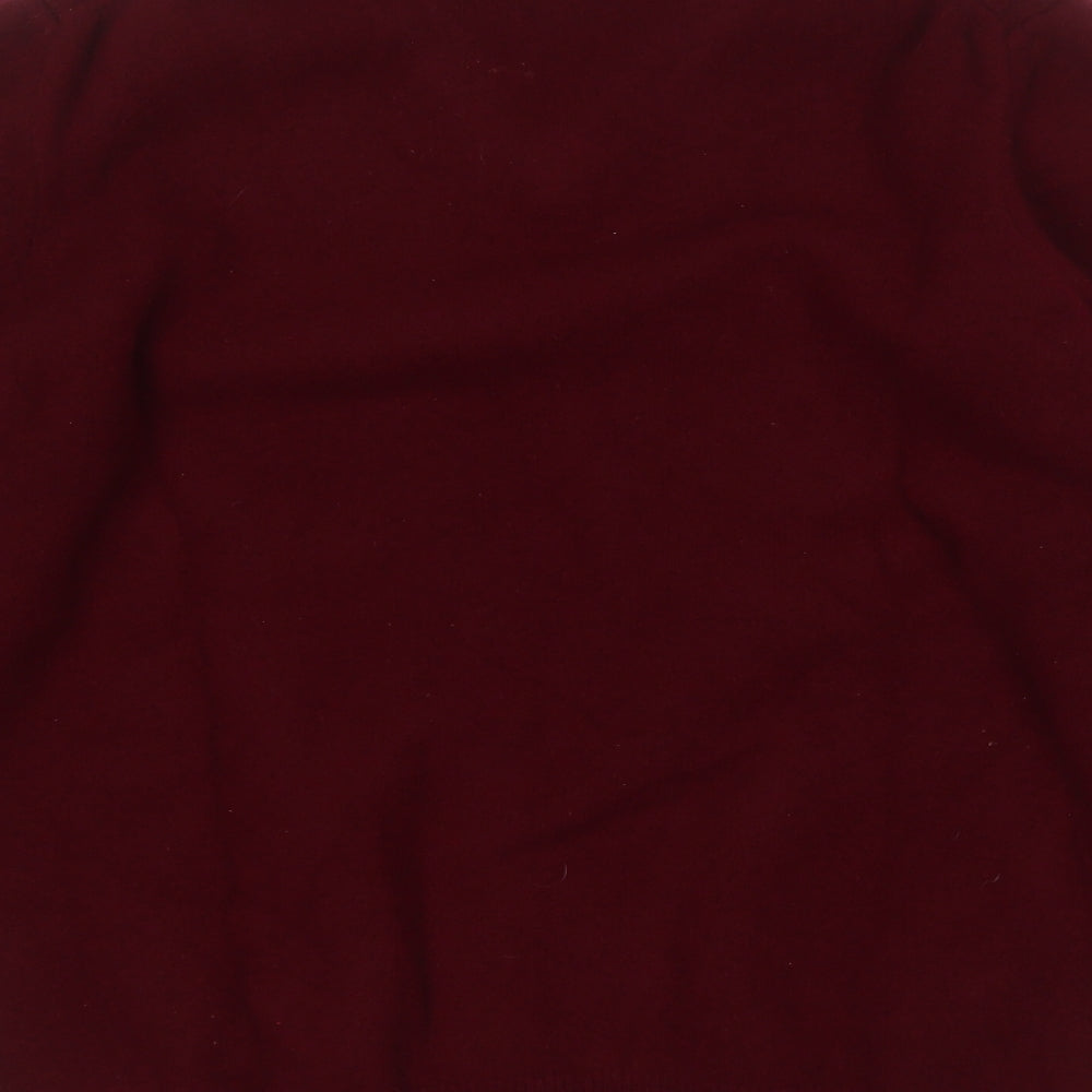 Lyle & Scott Mens Red V-Neck  Wool Pullover Jumper Size 2XL