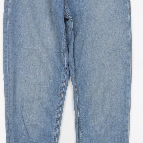 ASOS Womens Blue  Cotton Straight Jeans Size 28 in L28 in Regular