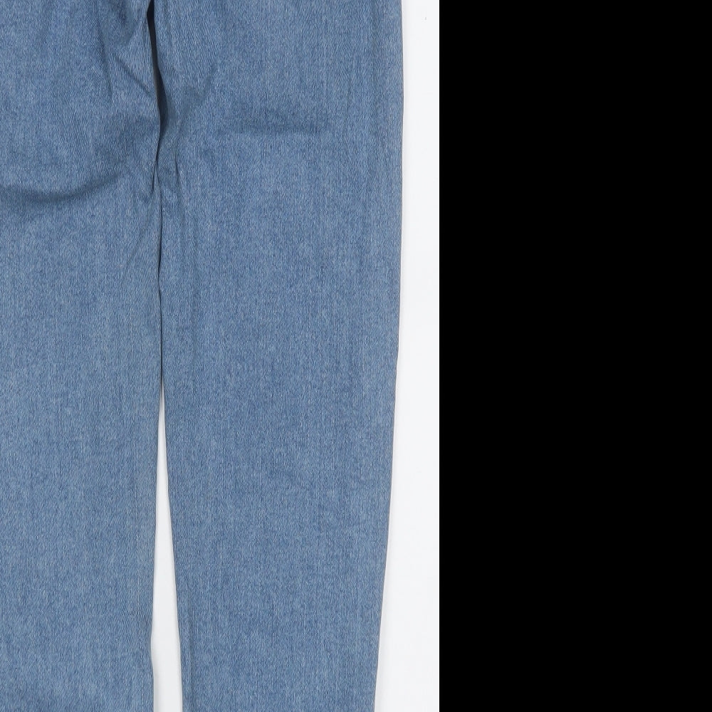 ASOS Womens Blue  Cotton Straight Jeans Size 28 in L28 in Regular