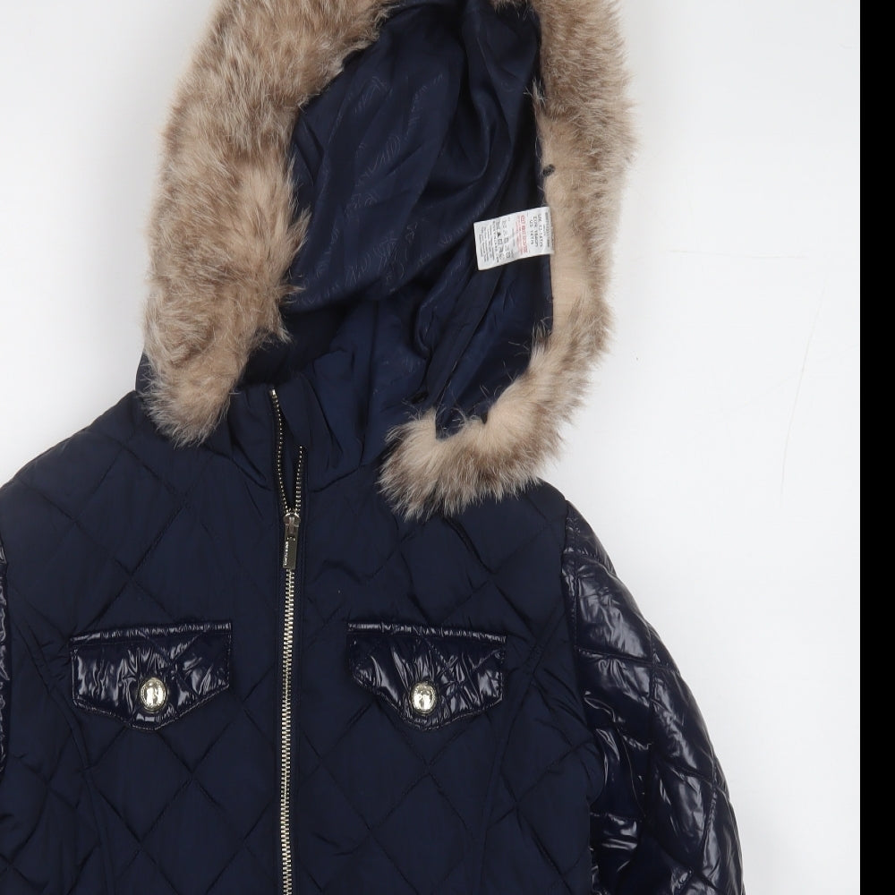 River Island Girls Blue   Puffer Jacket Jacket Size 13-14 Years