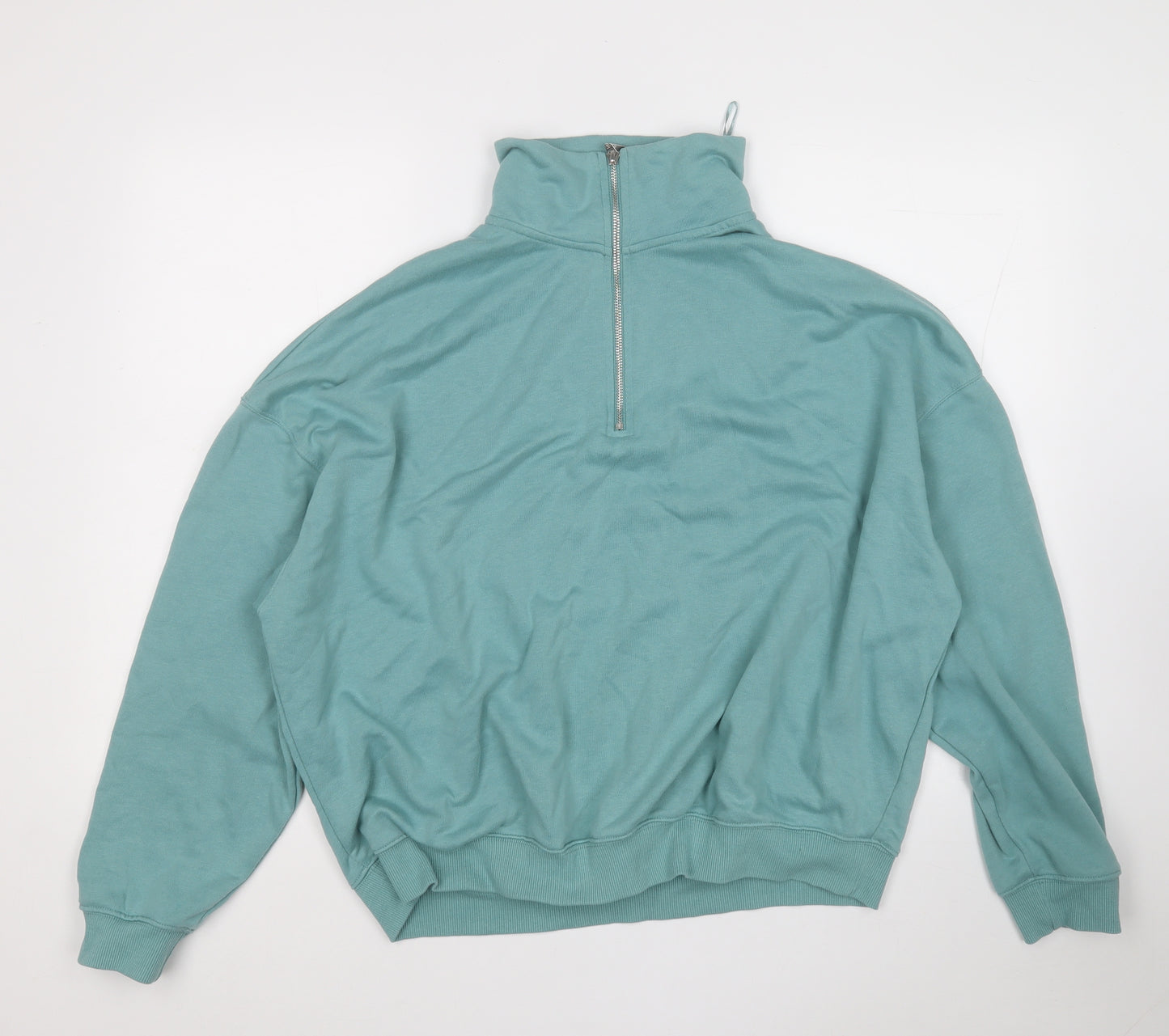 Dunnes Stores Womens Green High Neck  Polyester Pullover Jumper Size L