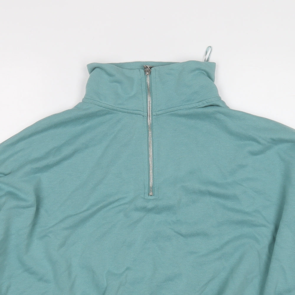 Dunnes Stores Womens Green High Neck  Polyester Pullover Jumper Size L