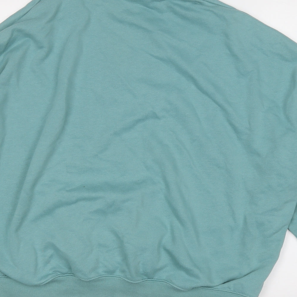 Dunnes Stores Womens Green High Neck  Polyester Pullover Jumper Size L