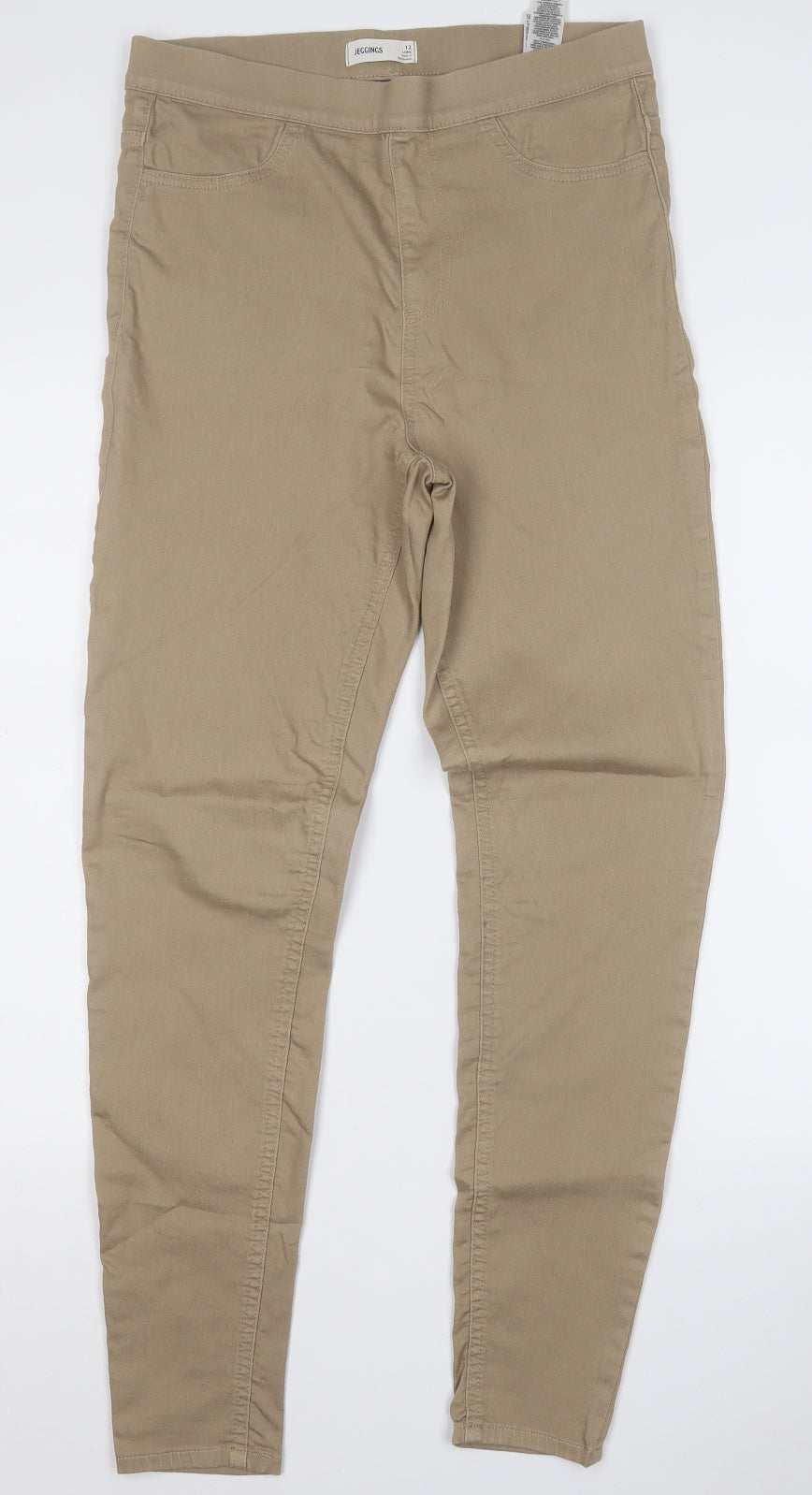 Marks and Spencer Womens Brown  Cotton Jegging Jeans Size 12 L29 in Regular