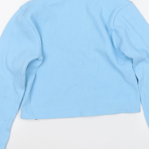 Dunnes Stores Womens Blue V-Neck  Polyimide Pullover Jumper Size M