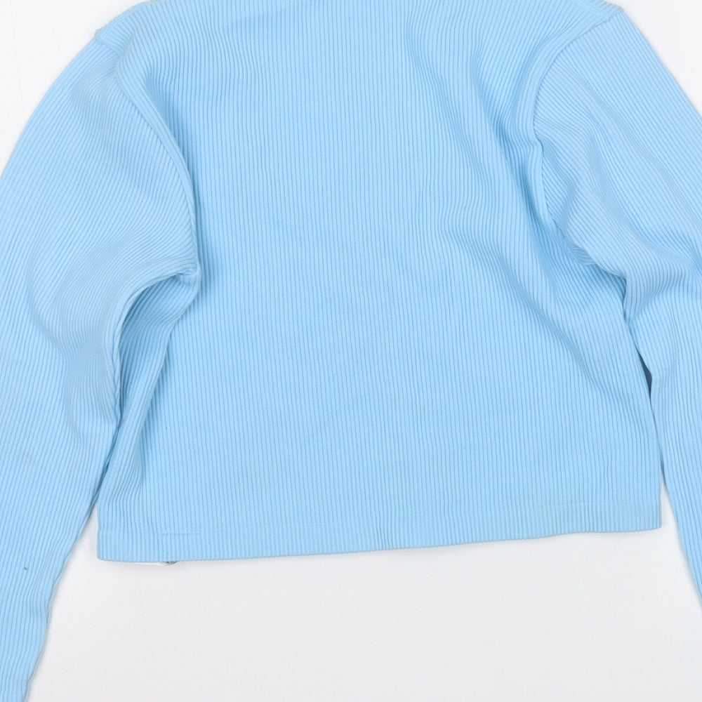 Dunnes Stores Womens Blue V-Neck  Polyimide Pullover Jumper Size M
