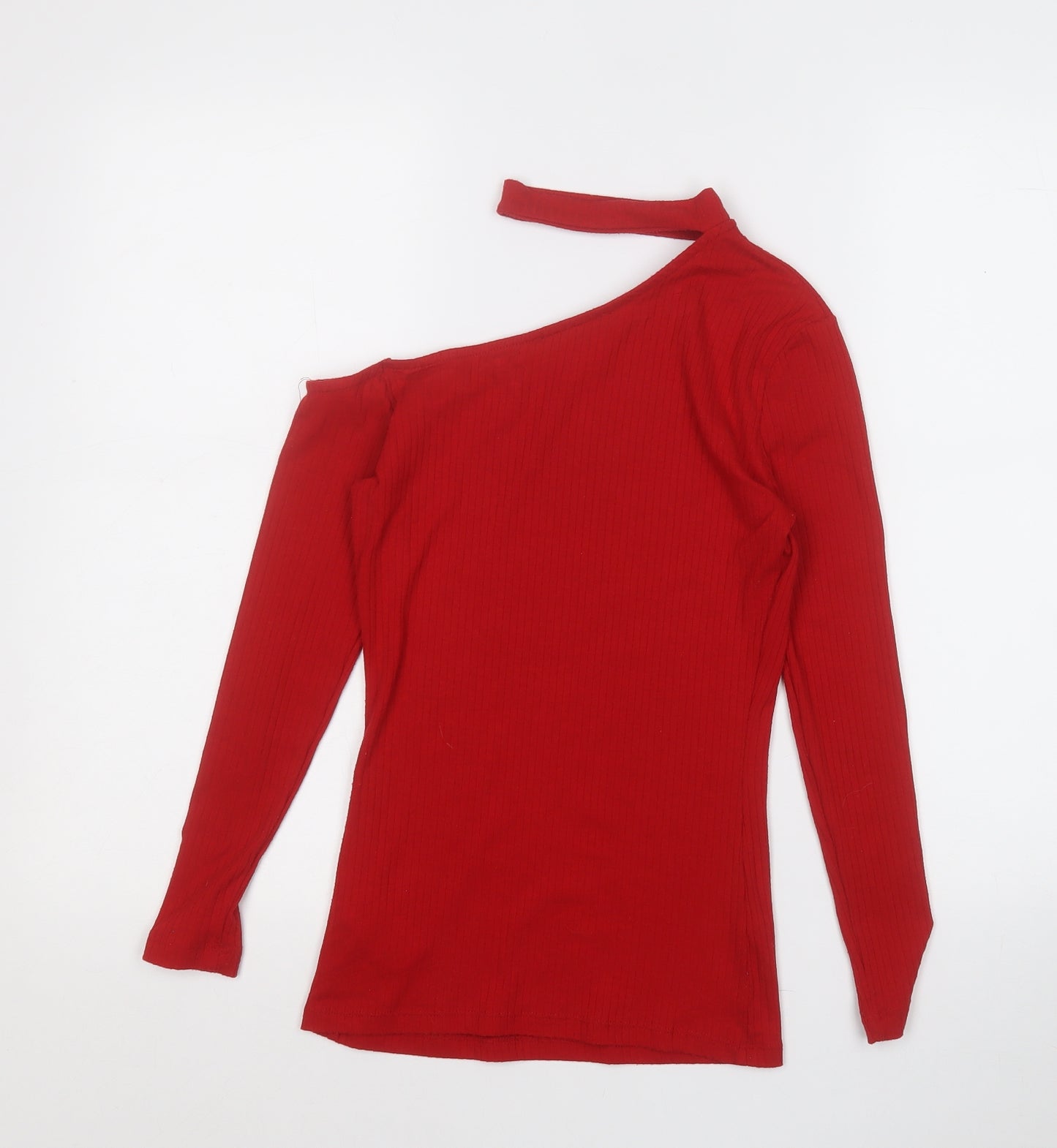 TALLY WEiJL Womens Red Round Neck  Polyester Pullover Jumper Size S