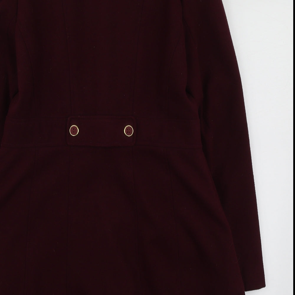 Atmosphere Womens Purple   Pea Coat Coat Size 12