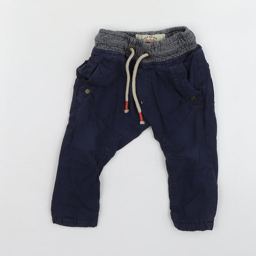 NEXT  Blue  Cotton Jogger Trousers Size 3-6 Months