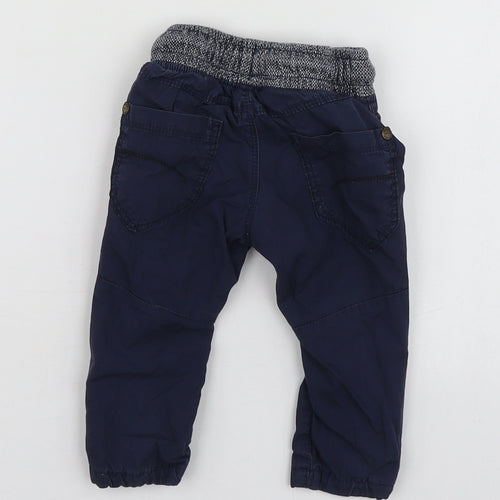 NEXT  Blue  Cotton Jogger Trousers Size 3-6 Months