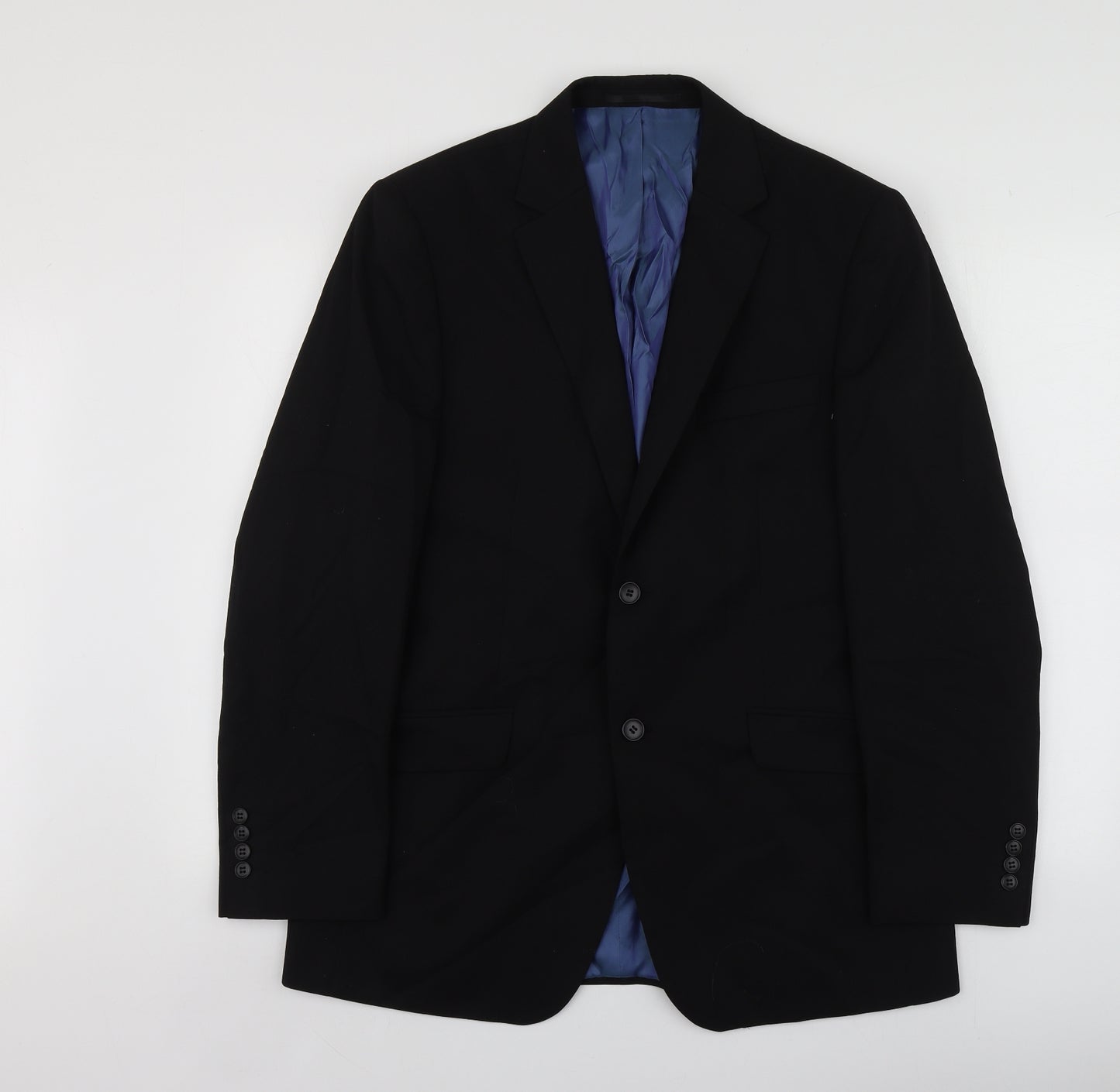 Charlton Gray Mens Black  Polyester Jacket Suit Jacket Size 40