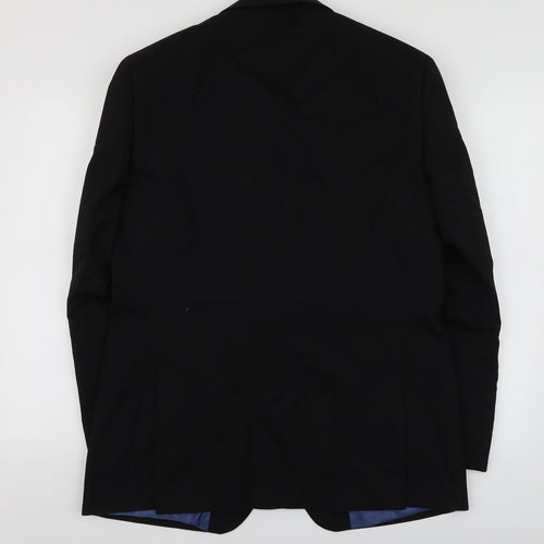 Charlton Gray Mens Black  Polyester Jacket Suit Jacket Size 40