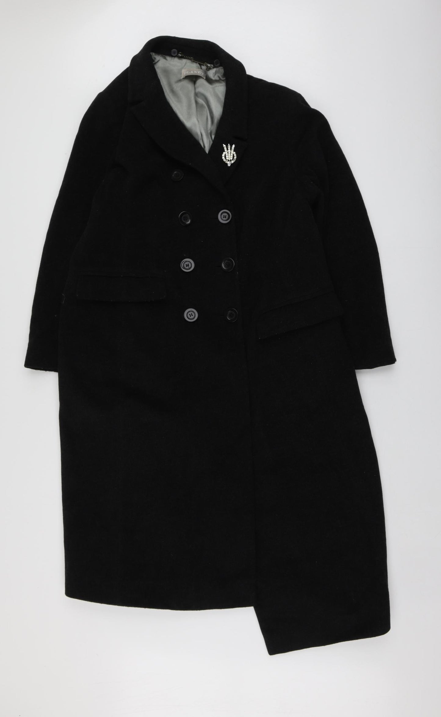 Planet Womens Grey   Pea Coat Coat Size 18