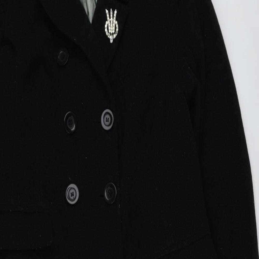 Planet Womens Grey   Pea Coat Coat Size 18