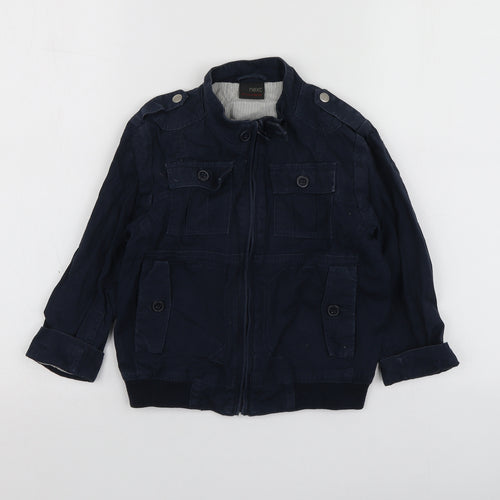 NEXT Boys Blue   Bomber Jacket Jacket Size 4-5 Years