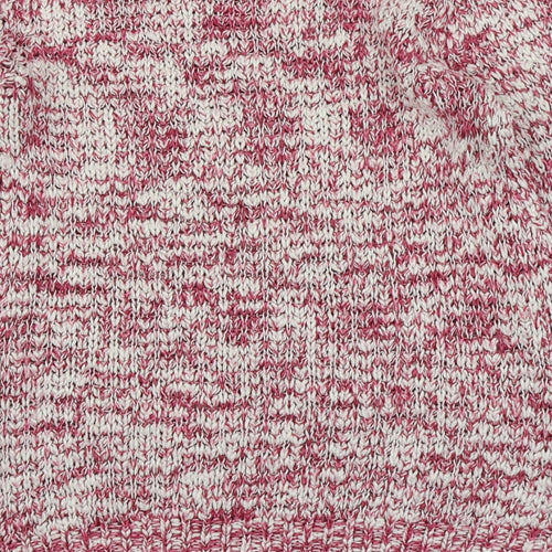 New Look Womens Pink Round Neck  Acrylic Pullover Jumper Size S