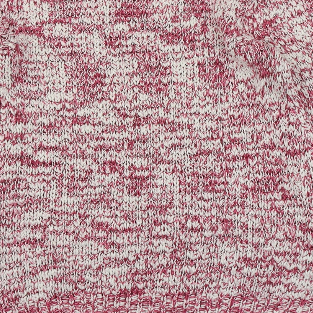 New Look Womens Pink Round Neck  Acrylic Pullover Jumper Size S
