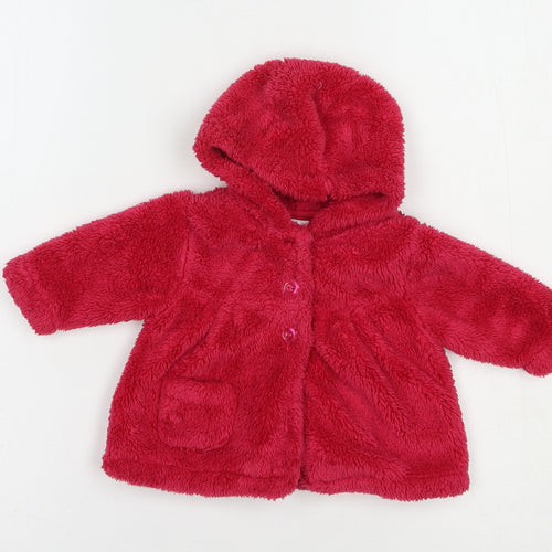 NEXT Baby Pink   Basic Jacket Jacket Size 0-3 Months   Button