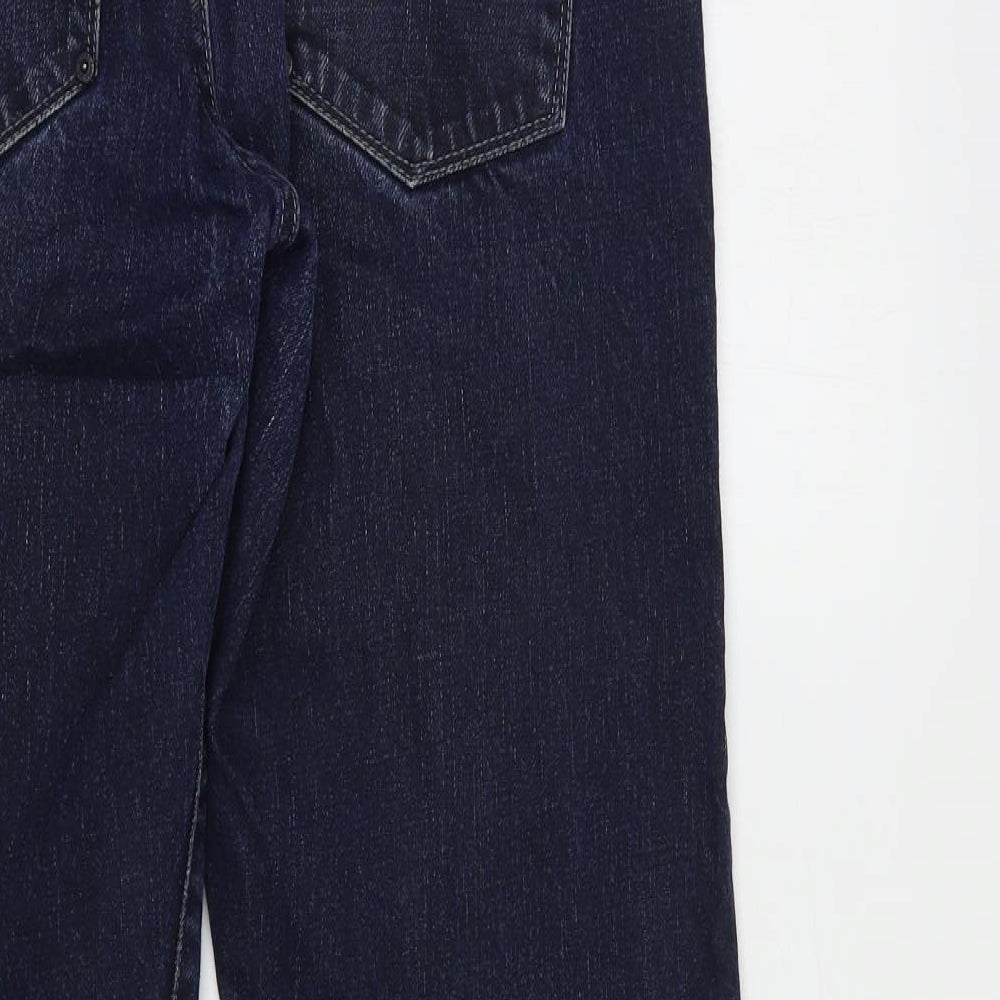 Henri Lloyd Mens Blue  Cotton Straight Jeans Size 32 in L33 in Regular Button