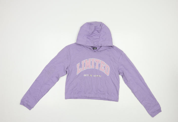 Studio Girls Purple  Cotton Pullover Hoodie Size 14-15 Years  Pullover - Limited