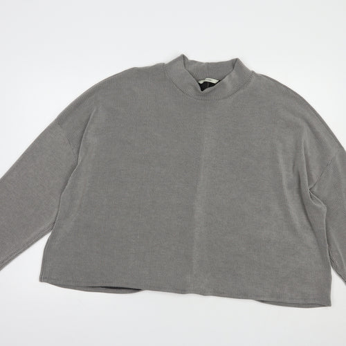 George Womens Grey  Polyester Pullover Sweatshirt Size 18  Pullover