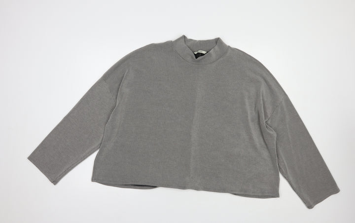 George Womens Grey Polyester Pullover Sweatshirt Size 18 Pullover