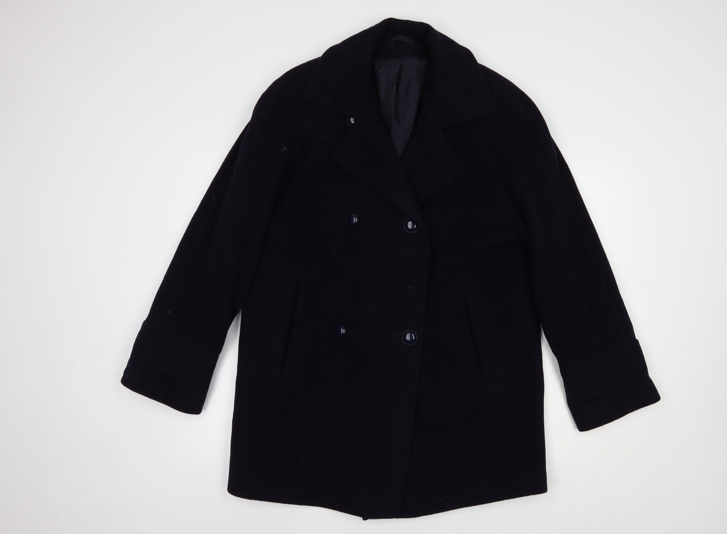 Canda Womens Blue   Pea Coat Coat Size 12  Button