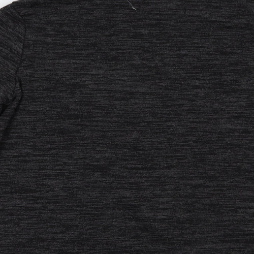 Preworn Womens Grey  Polyester Pullover Sweatshirt Size L  Zip