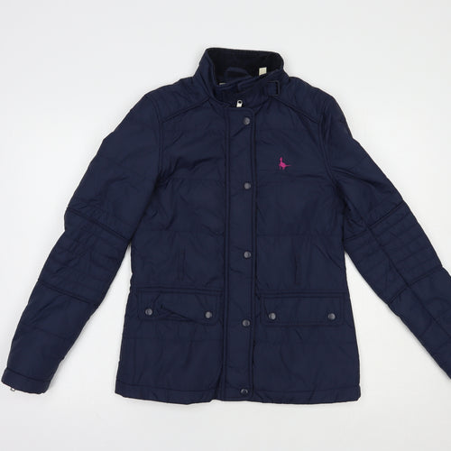 Jack Wills Womens Blue   Quilted Jacket Size 8  Zip