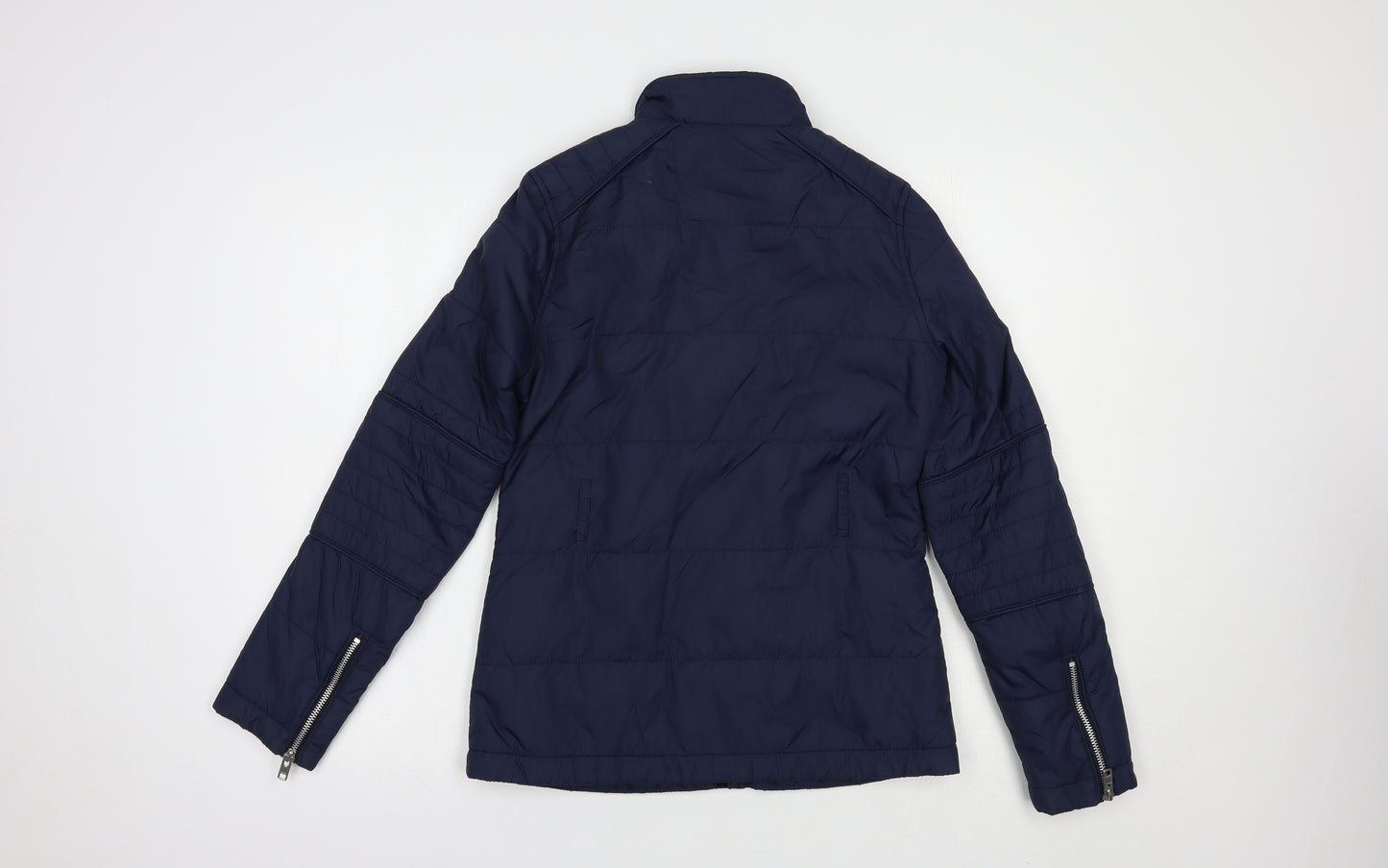 Jack Wills Womens Blue   Quilted Jacket Size 8  Zip