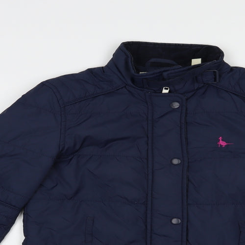 Jack Wills Womens Blue   Quilted Jacket Size 8  Zip
