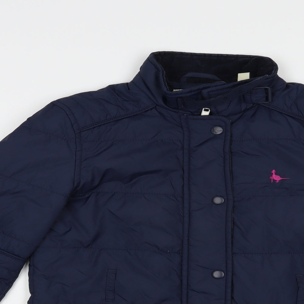 Jack Wills Womens Blue   Quilted Jacket Size 8  Zip