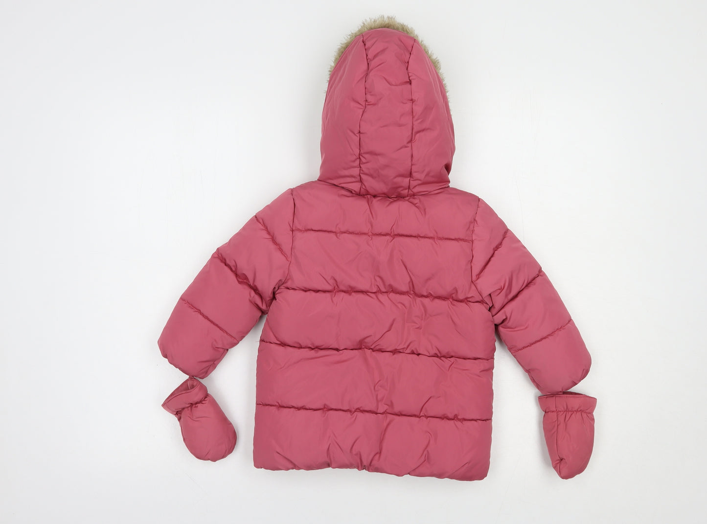 F&F Baby Pink   Puffer Jacket Jacket Size 18-24 Months   Zip