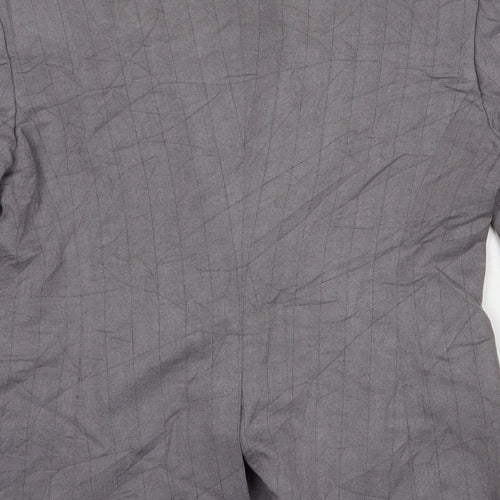 NEXT Womens Grey Striped  Jacket Blazer Size 10  Button