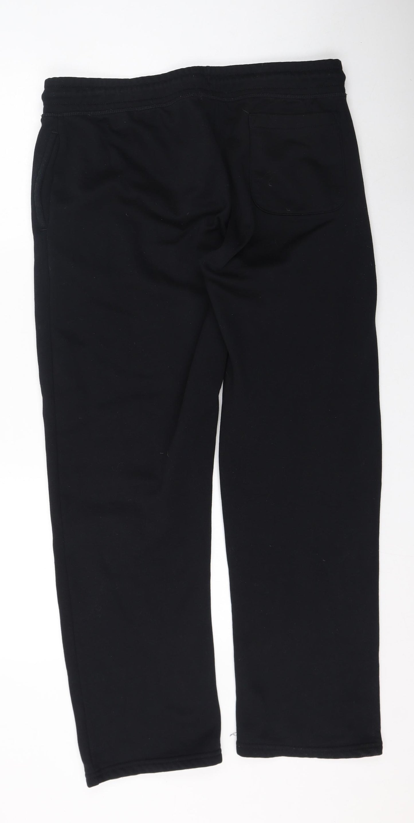 Dunnes Stores Womens Black  Cotton Jogger Trousers Size XL L32 in Regular