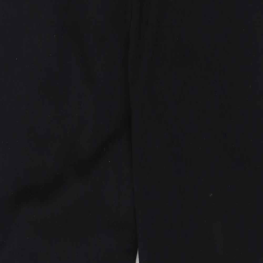 Dunnes Stores Womens Black  Cotton Jogger Trousers Size XL L32 in Regular