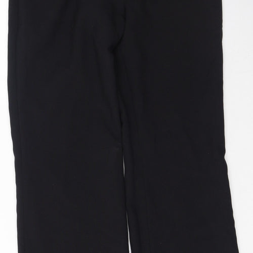 Papaya Womens Black  Polyester Trousers  Size 10 L25 in Regular