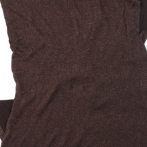 Marks and Spencer Womens Gold  Viscose Camisole Tank Size 14 V-Neck
