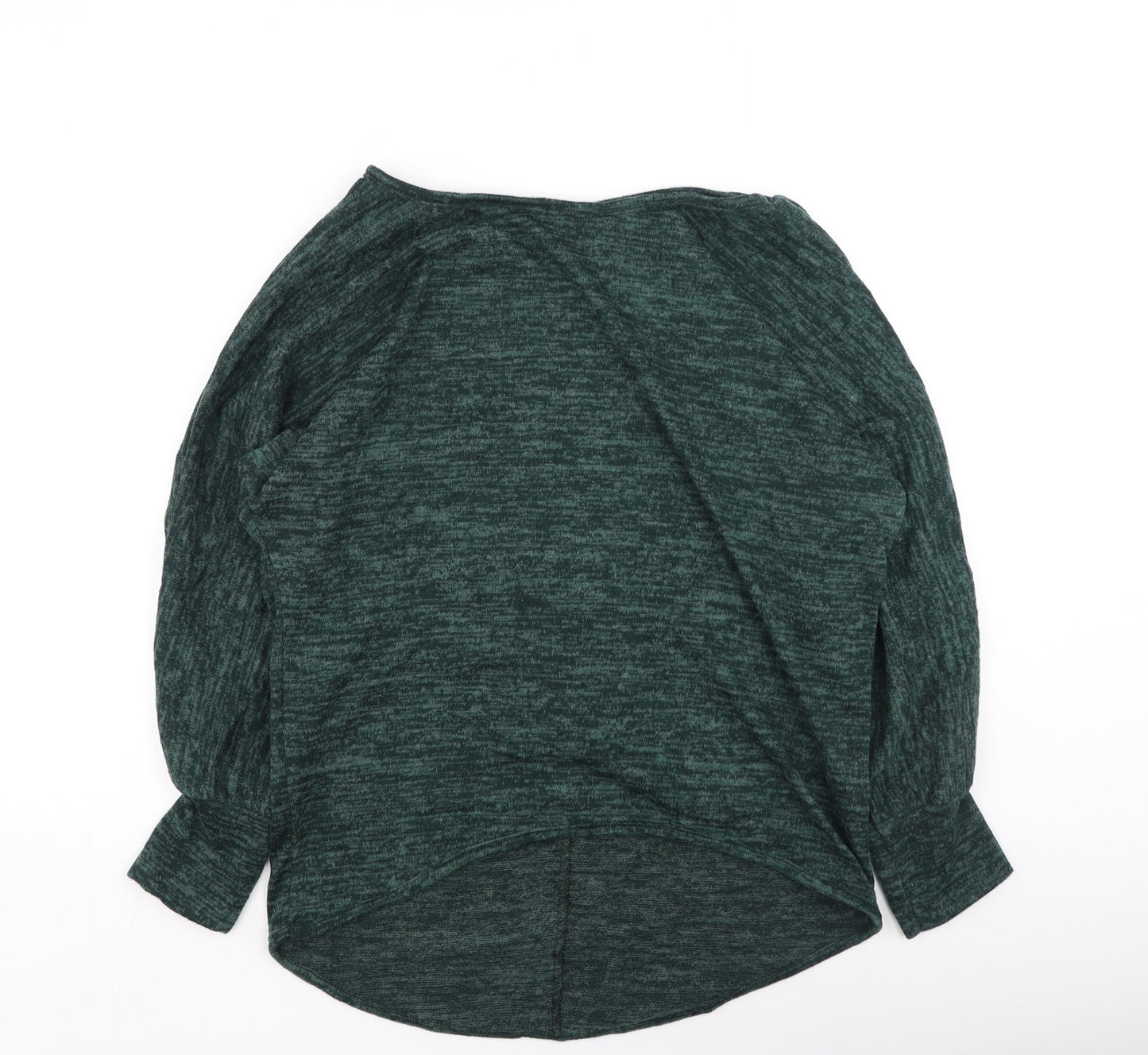 Preworn Womens Green Round Neck  Viscose Pullover Jumper Size S