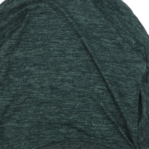 Preworn Womens Green Round Neck  Viscose Pullover Jumper Size S