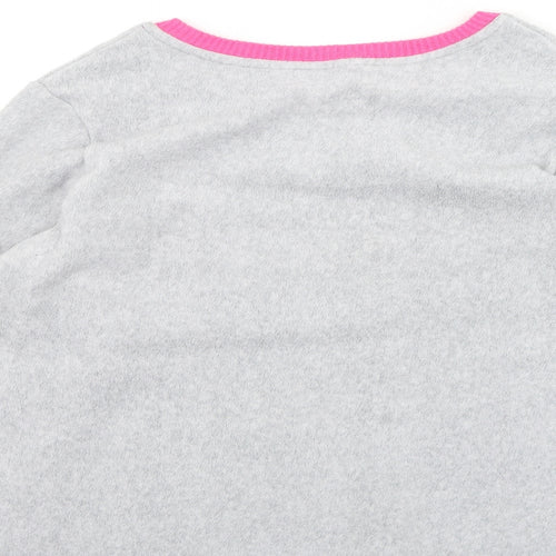 Preworn Womens Grey Round Neck  Polyester Pullover Jumper Size L